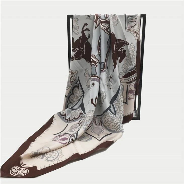 Custom Double Sided Digital Satin Print Scarf