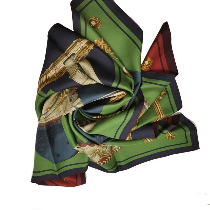 Double Sided Custom Printing Scarf 100 Silk